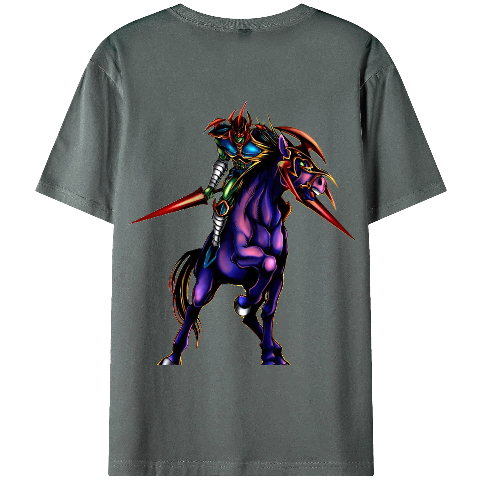 （画像用） 遊☆戯☆王 Yu-Gi-Oh! 綿100％ メンズ半袖Tシャツ（バックプリント） 通気性